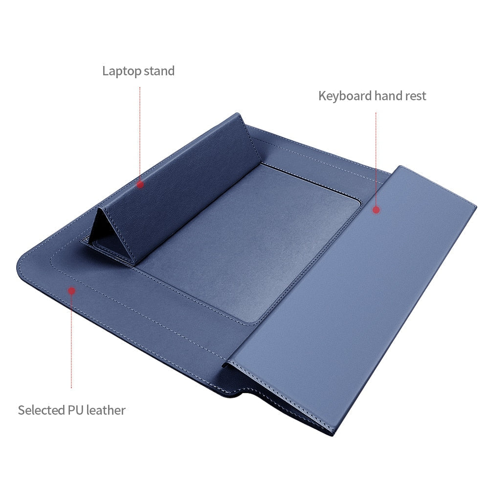 Housse élégante pour ordinateur portable, sécurité et confort pour le travail et les loisirs.