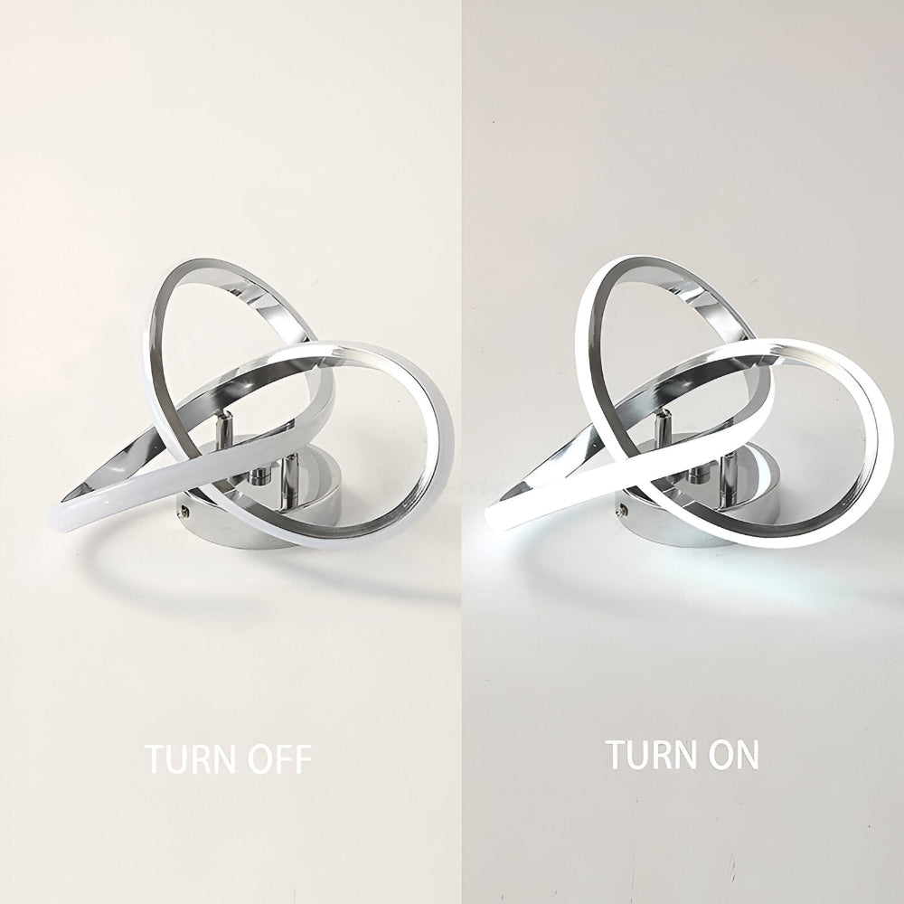 Plafonnier design LED Ø24 cm, lumière dimmable pour une ambiance moderne.