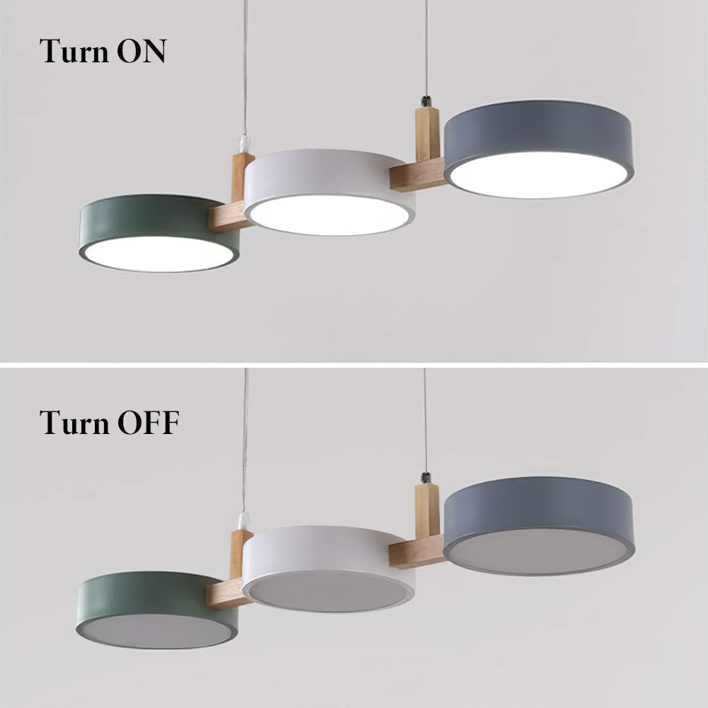 Lustre LED moderne, économie d'énergie, design élégant pour salle à manger et cuisine.
