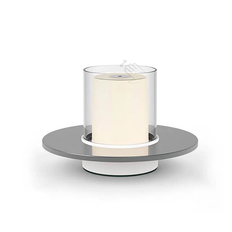 Lampe décorative LED bougie, lumière chaude et sûre. Rechargeable USB, design minimaliste, idéale pour détente.