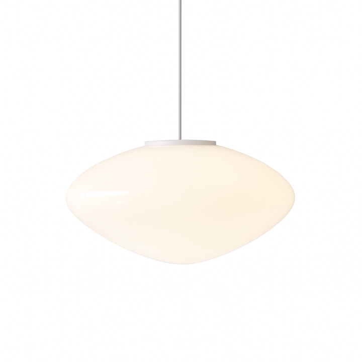 Lampe suspendue scandinave minimaliste, idéale pour salon ou salle à manger, style danois épuré.