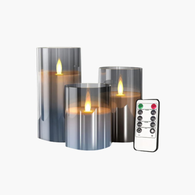 Bougies LED flamme réaliste, lumière douce pour ambiance intérieure parfaite, sécurité assurée.