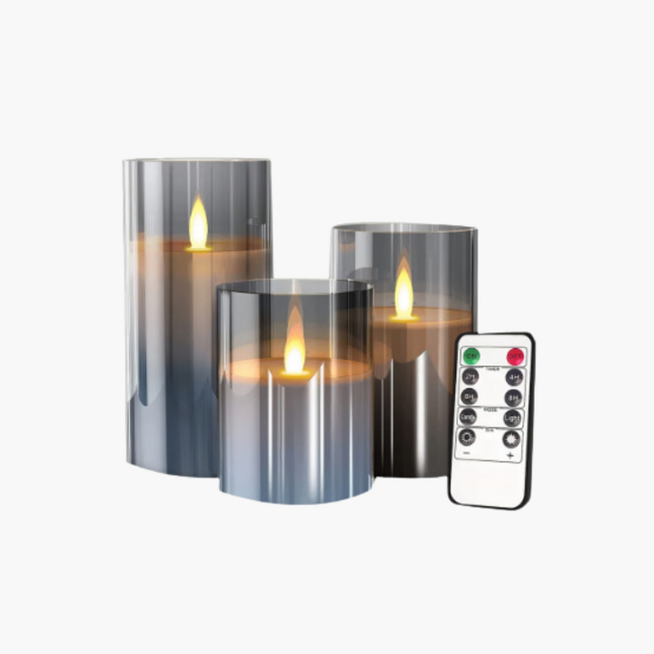 Bougies LED flamme réaliste, lumière douce pour ambiance intérieure parfaite, sécurité assurée.
