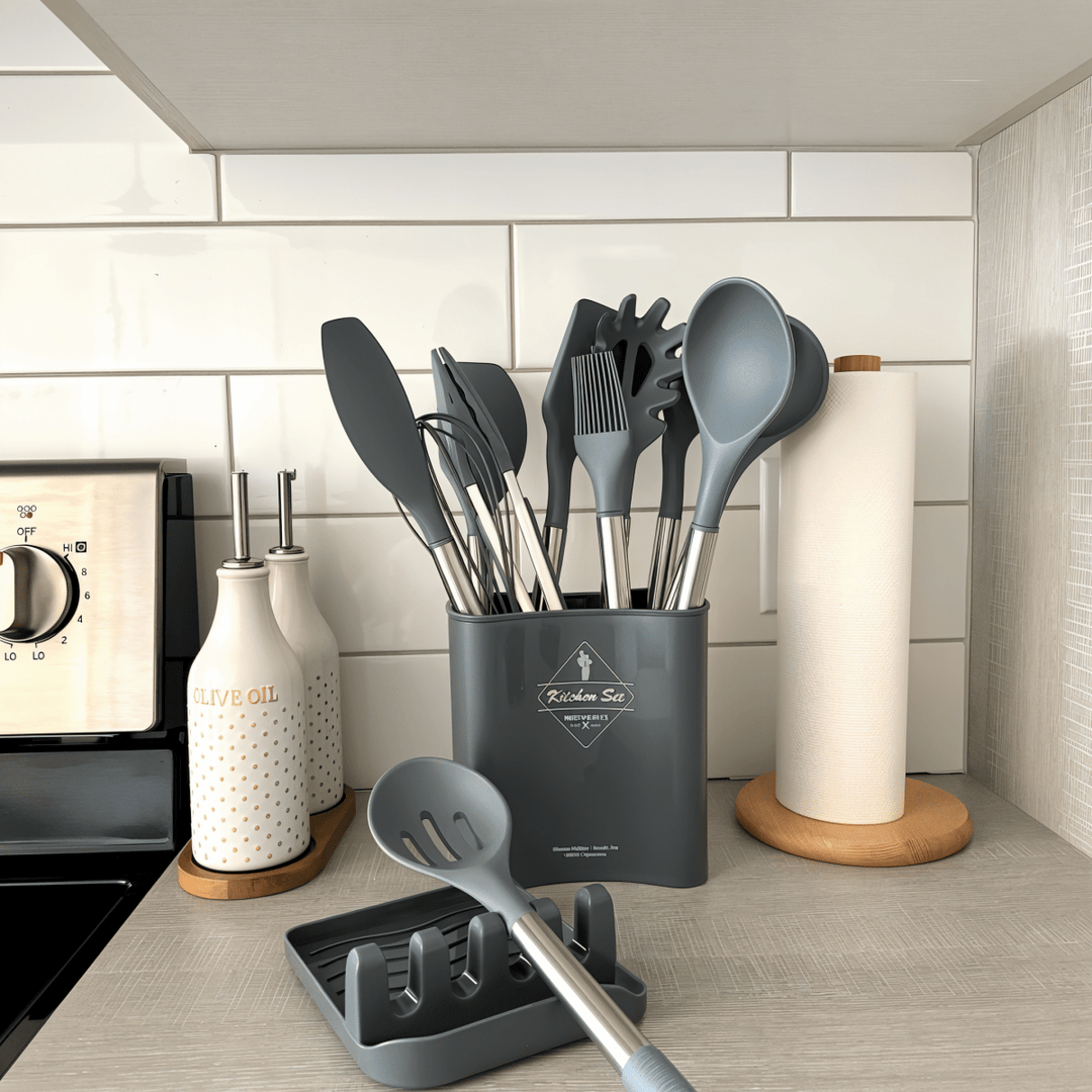 Outils de cuisson ergonomiques au style moderne, un cadeau idéal pour la maison et les passionnés de cuisine.