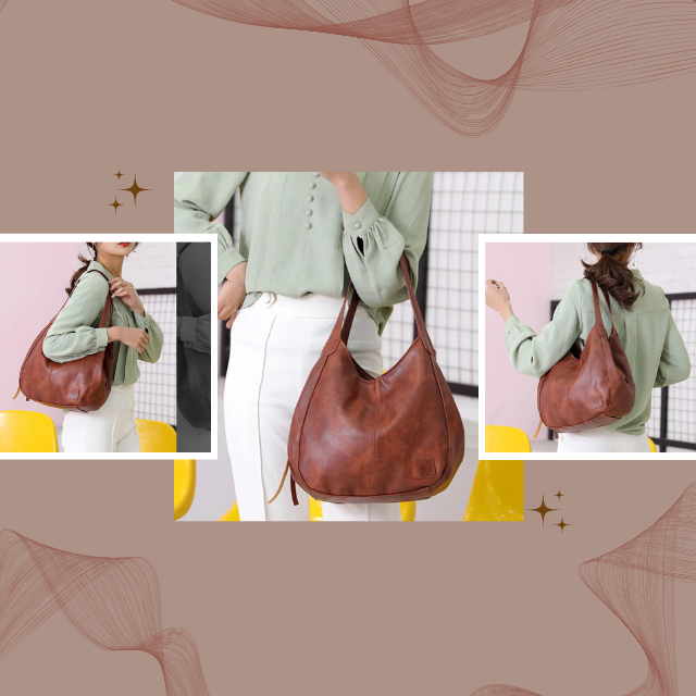 Sac femme en cuir véritable de qualité, élégant et durable.