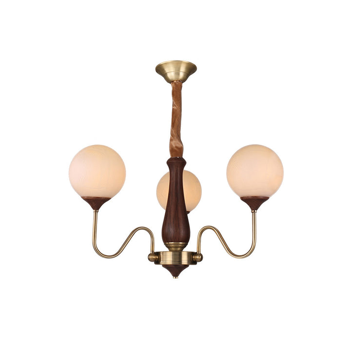 Lustre moderne à bras multiples en verre et métal. Idéal pour salon, salle à manger ou hall. Éclairage élégant.