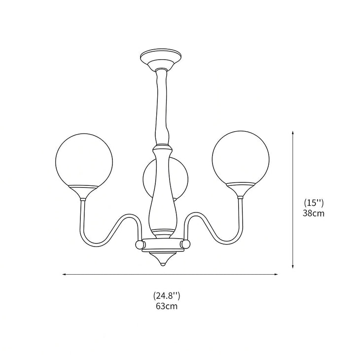 Luminaire élégant, lustre en verre et métal noir à bras multiples. Apporte une touche moderne à votre intérieur.
