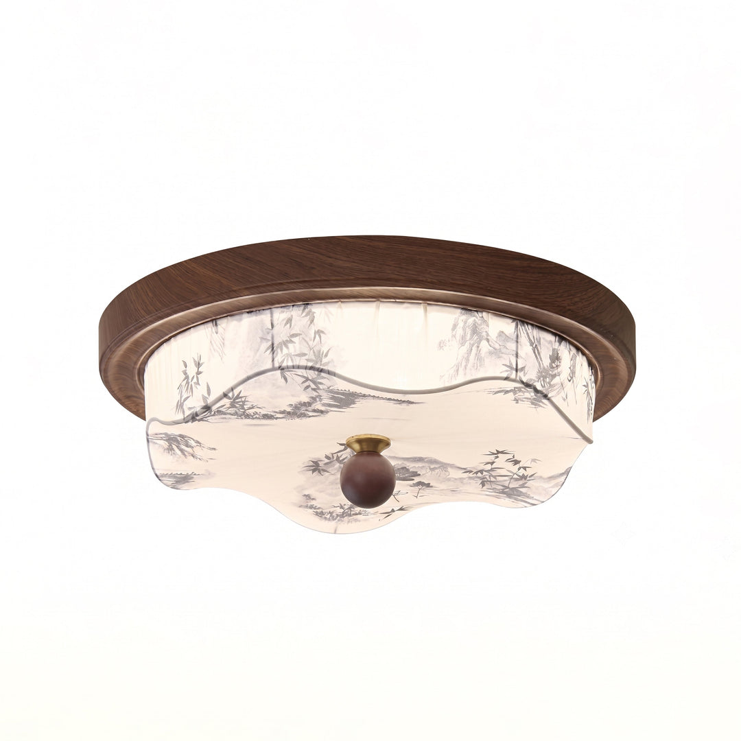 Plafonnier LED moderne et élégant, design scandinave, éclairage doux pour salon ou chambre.