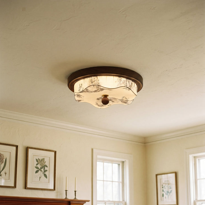 Éclairage plafond LED design moderne, style scandinave, pour une décoration intérieure cosy.
