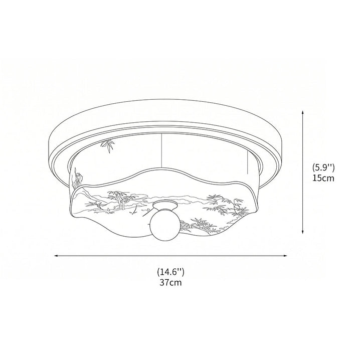 Luminaire plafond LED intégré, design scandinave épuré, idéal pour éclairage de chambre.