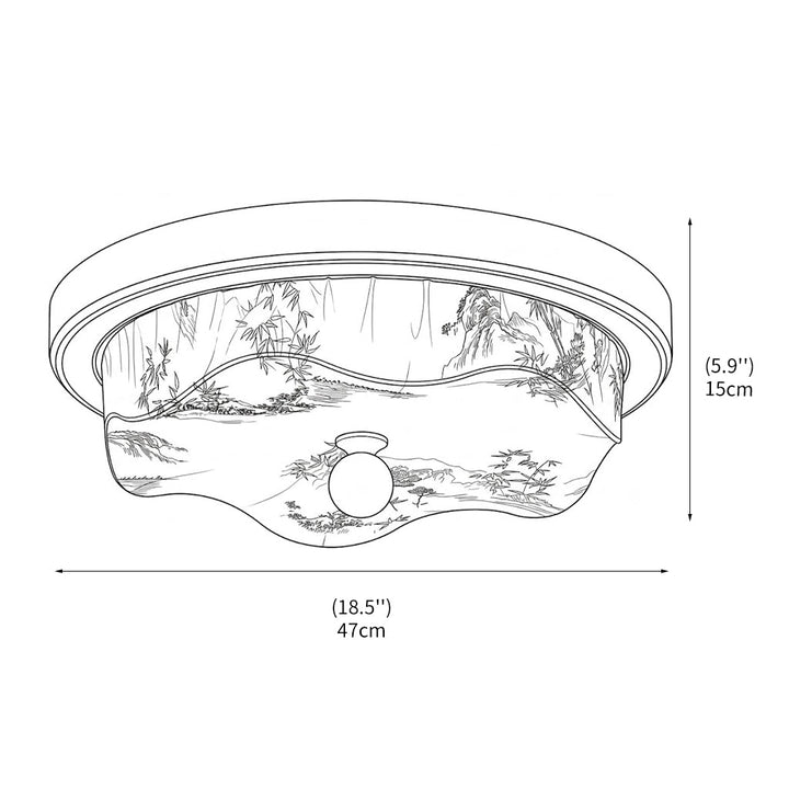 Plafonnier LED élégant, diffuse une lumière chaude et douce pour salon contemporain.