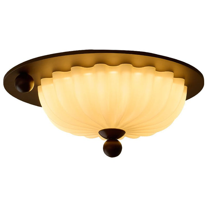 Éclairage LED moderne en verre, design élégant, lumière chaude pour chambre ou bureau.