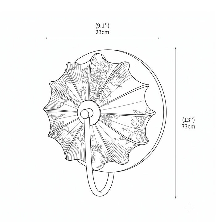 Lampe de chevet murale, éclairage d'ambiance doux. Design élégant pour décoration intérieure.