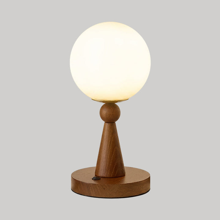 Éclairage d'appoint moderne: lampe de table sphérique pour salon ou chambre, avec son design élégant et contemporain.