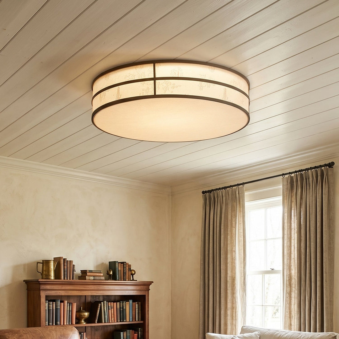 Luminaire de plafond LED intégré, design moderne. Lumière douce parfaite pour chambre.