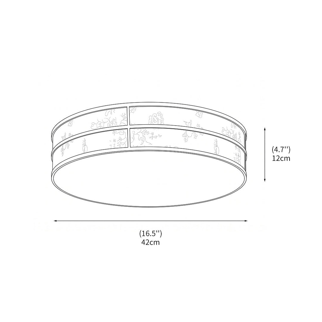 Plafonnier LED design fin, éclairage doux idéal salon et chambre. Lumière ambiante moderne.