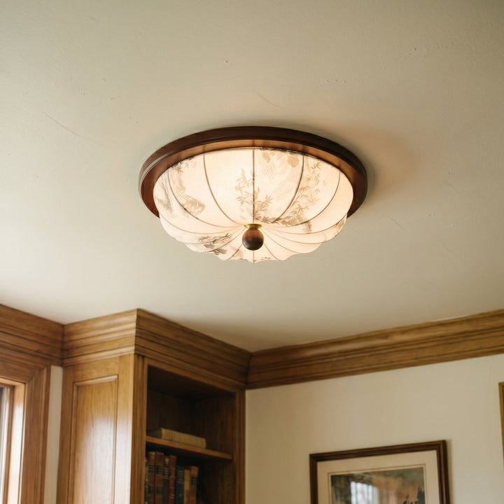 Éclairage LED de plafond, design minimaliste. Crée une ambiance chaleureuse pour une décoration moderne.