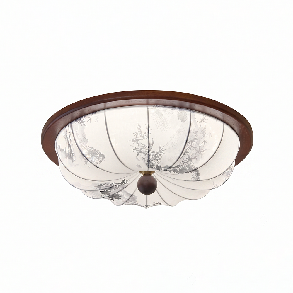 Plafonnier LED moderne, lumière chaude et design discret. Idéal pour salon ou chambre, style scandinave.
