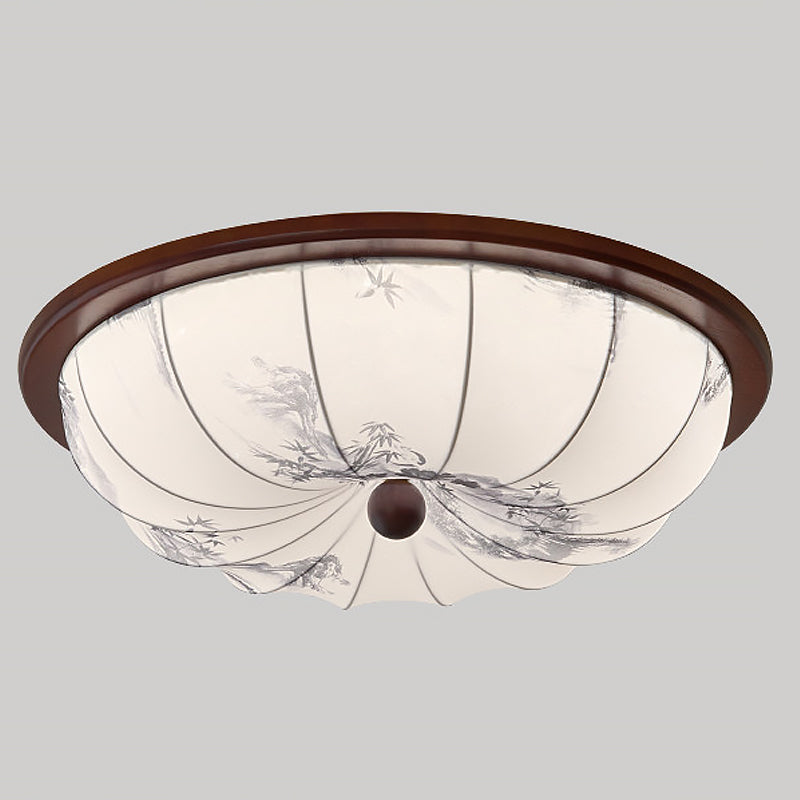 Plafonnier LED avec éclairage diffus, idéal pour une ambiance cosy. Design scandinave et discret.