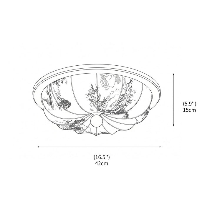 Luminaire de plafond LED blanc, lumière douce et diffuse. Parfait pour un hall ou une chambre nordique.