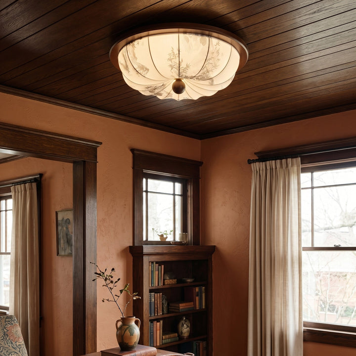 Éclairage de plafond LED, style nordique. Design moderne et chaleureux pour votre salon ou chambre.