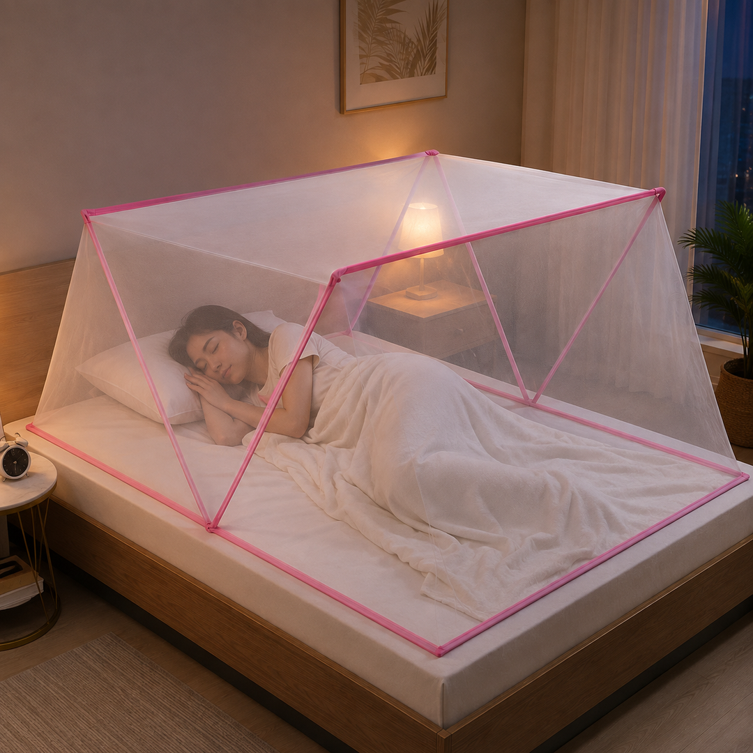 Tente MosquiDome pour adultes et enfants, protection pliable et anti-moustiques pour des nuits paisibles partout.