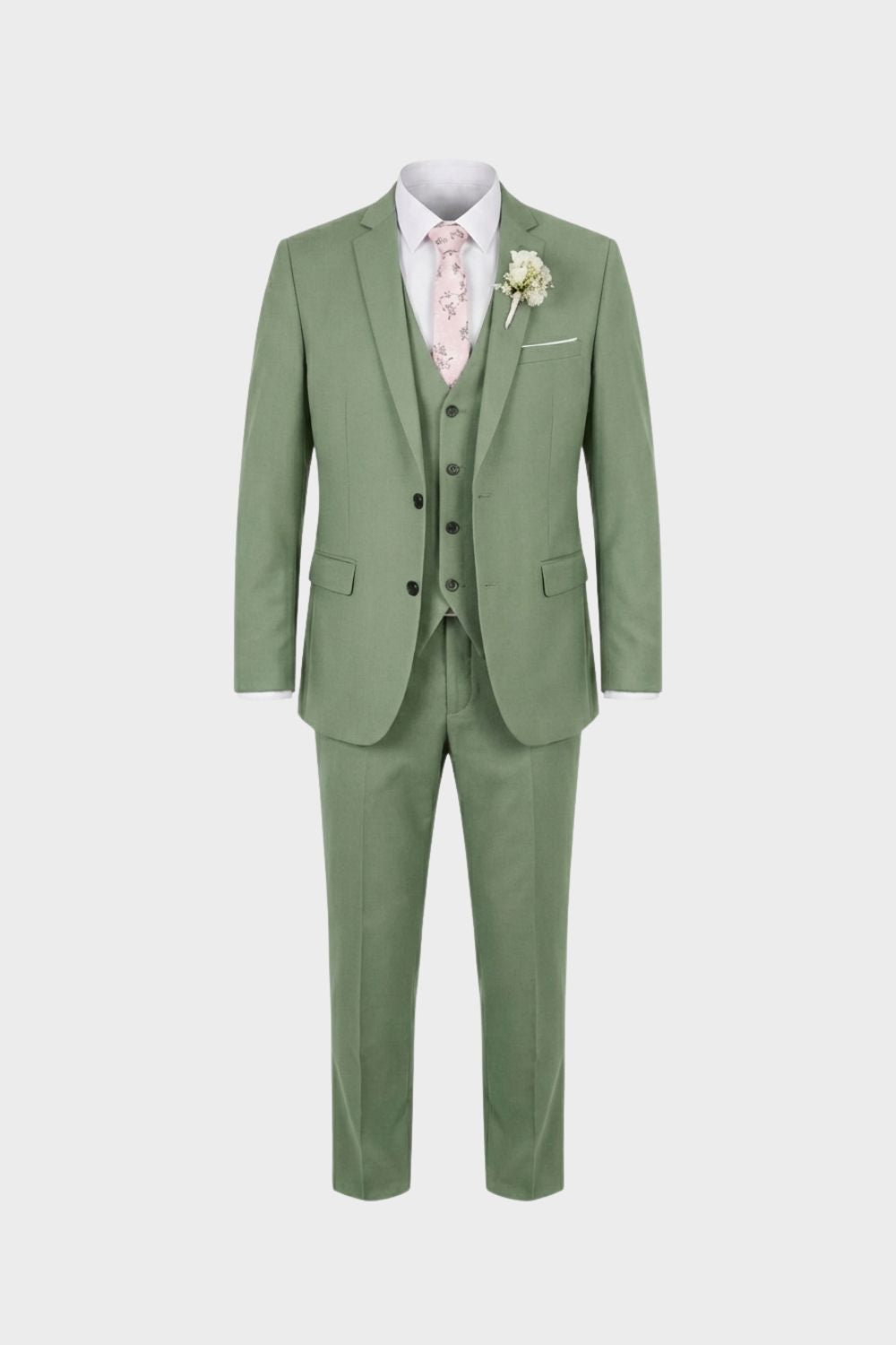 Costume homme 3 pièces vert forêt, style moderne et unique, pour se démarquer lors des événements spéciaux.