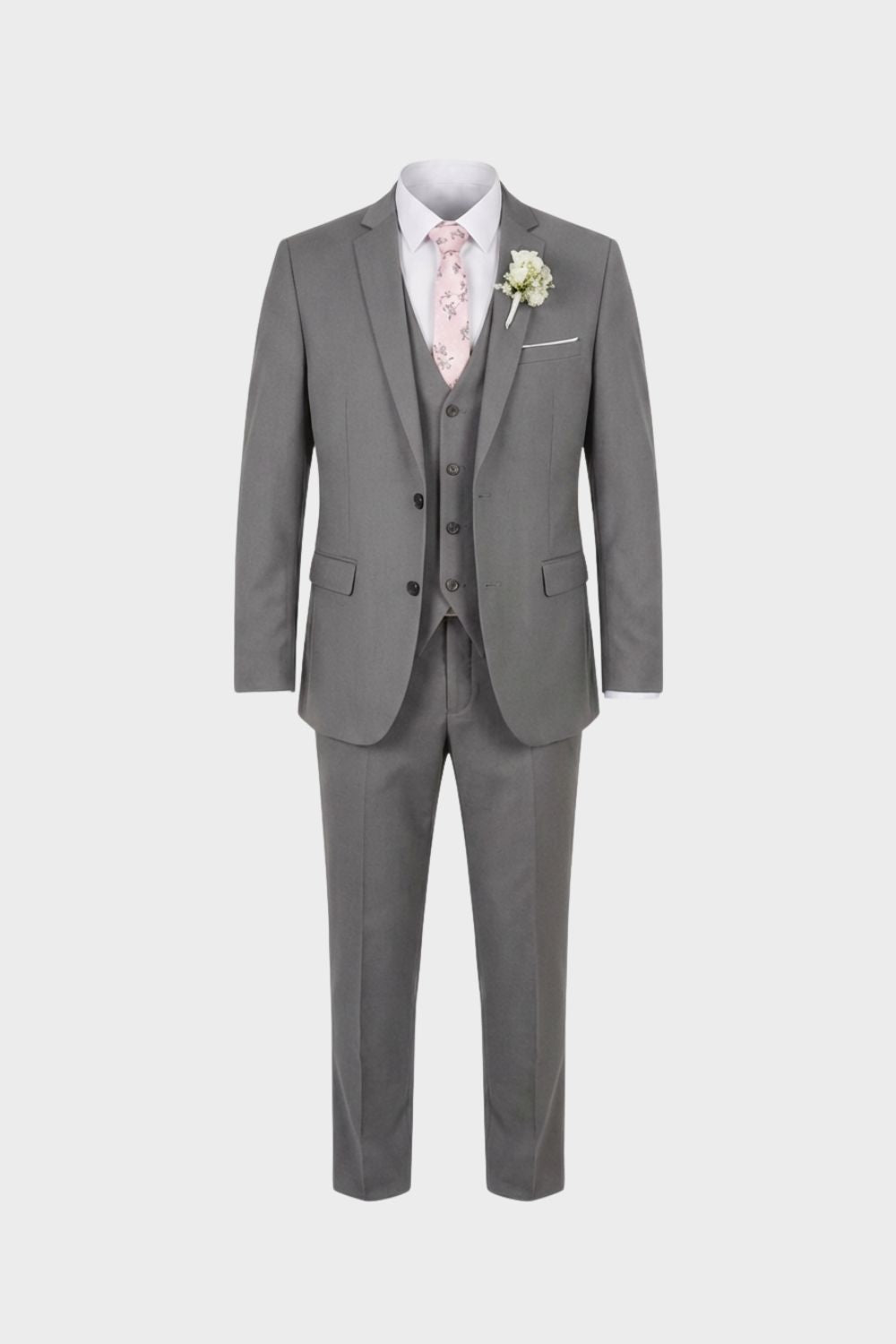Jeune homme portant un costume 3 pièces moderne bleu roi, décontracté chic, pour une soirée élégante.