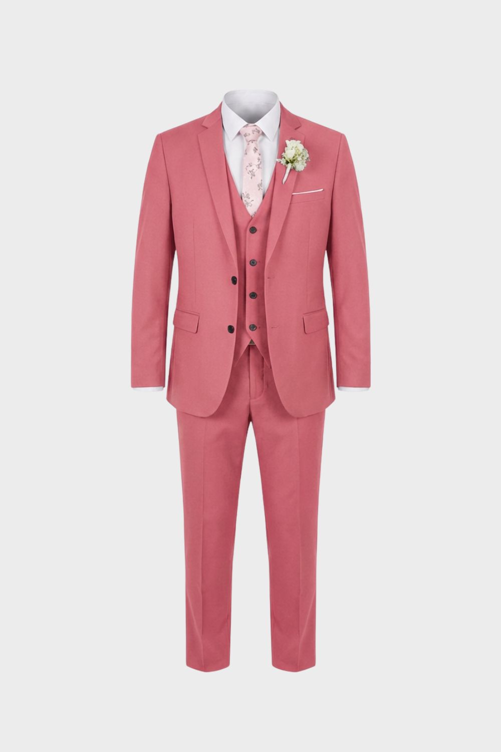 Costume homme 3 pièces gris chiné, polyvalent et moderne, parfait pour toute occasion formelle ou décontractée.