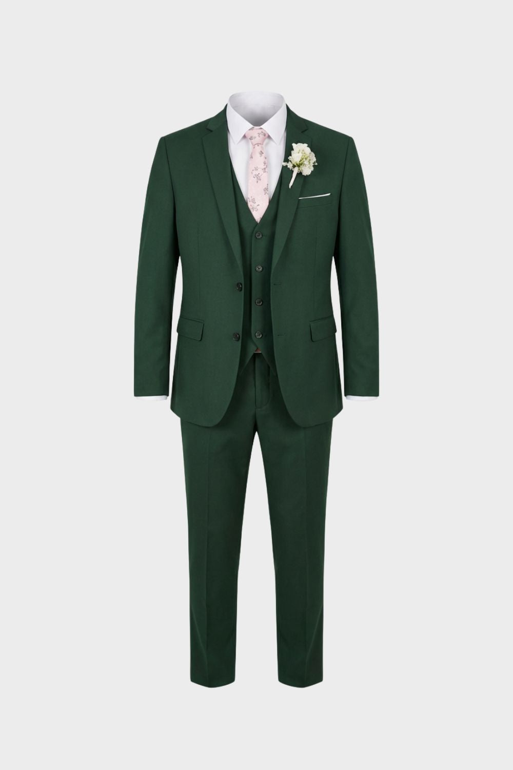 Ensemble costume 3 pièces noir classique, veste, gilet et pantalon, pour une élégance masculine intemporelle.