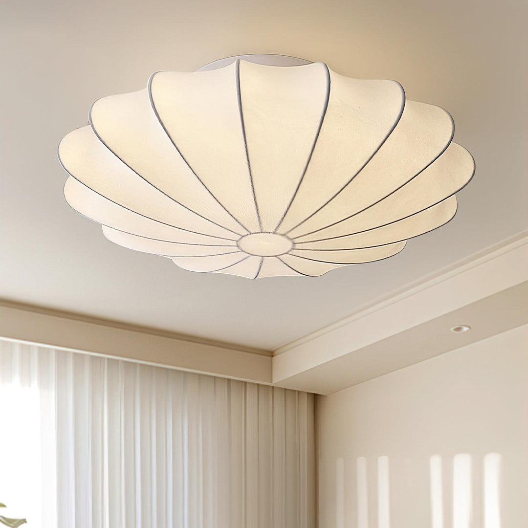 Éclairage LED design moderne, plafonnier à bulles pour ambiance salon chic.