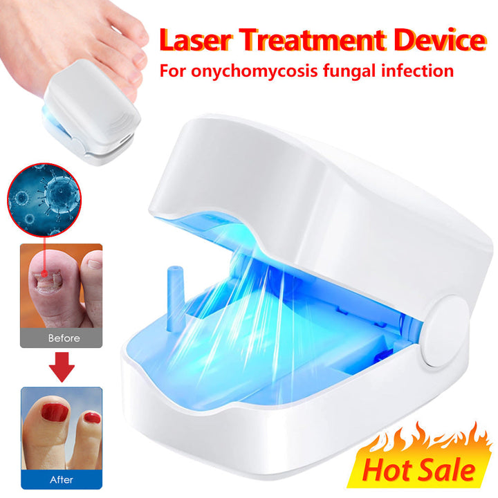 Appareil laser pour manucure maison, assure des ongles impeccables et une hygiène parfaite sans effort.