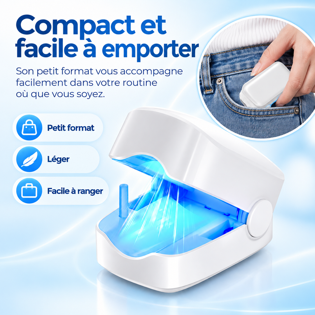 Appareil de traitement laser à domicile pour des ongles plus sains, favorise la beauté naturelle et l'entretien.