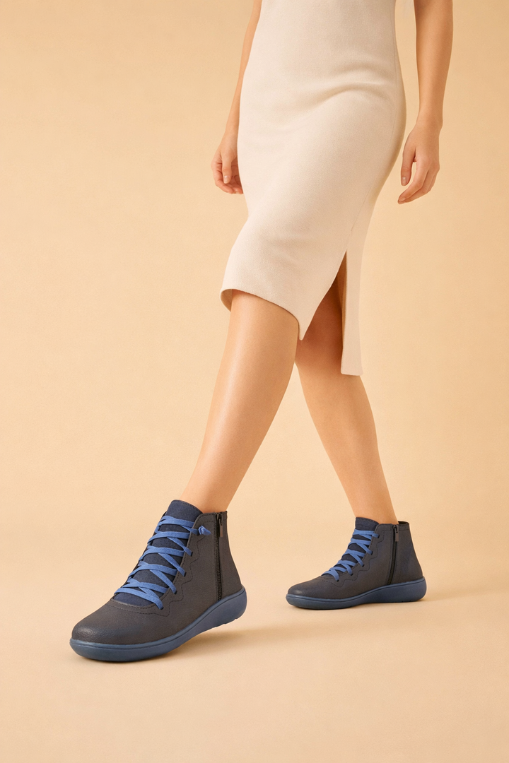 Bottines femme souples et respirantes, parfaites pour le confort et le soutien orthopédique toute la journée.
