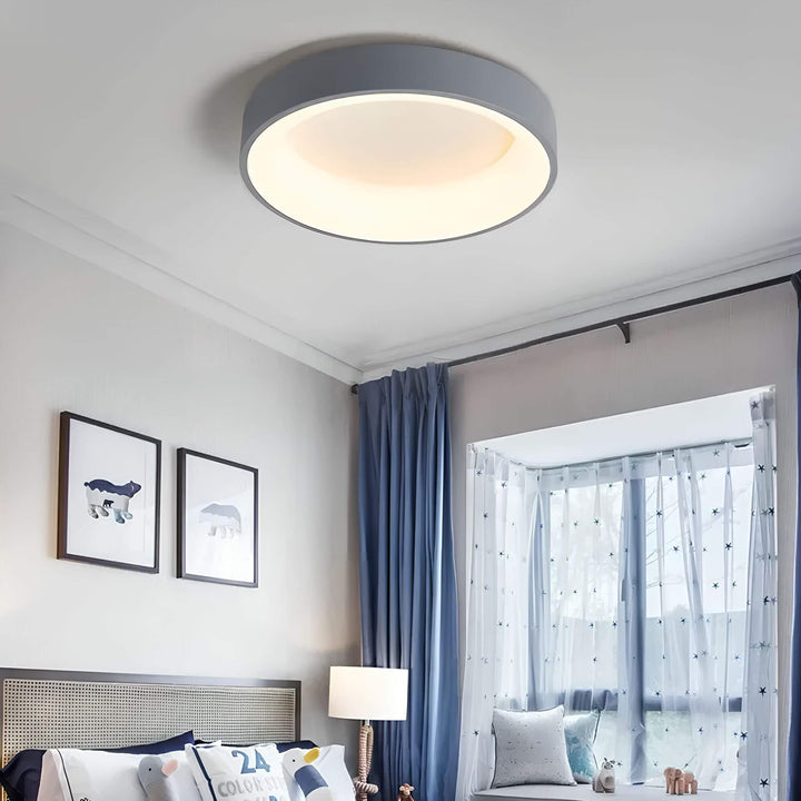 Plafonnier LED scandinave moderne, lumière dimmable pour salon/chambre. Éclairage intérieur design.