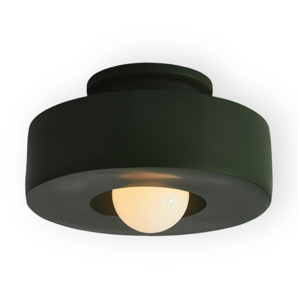 Éclairage design élégant, plafonnier LED rond, moderne et dimmable. Économie d'énergie.