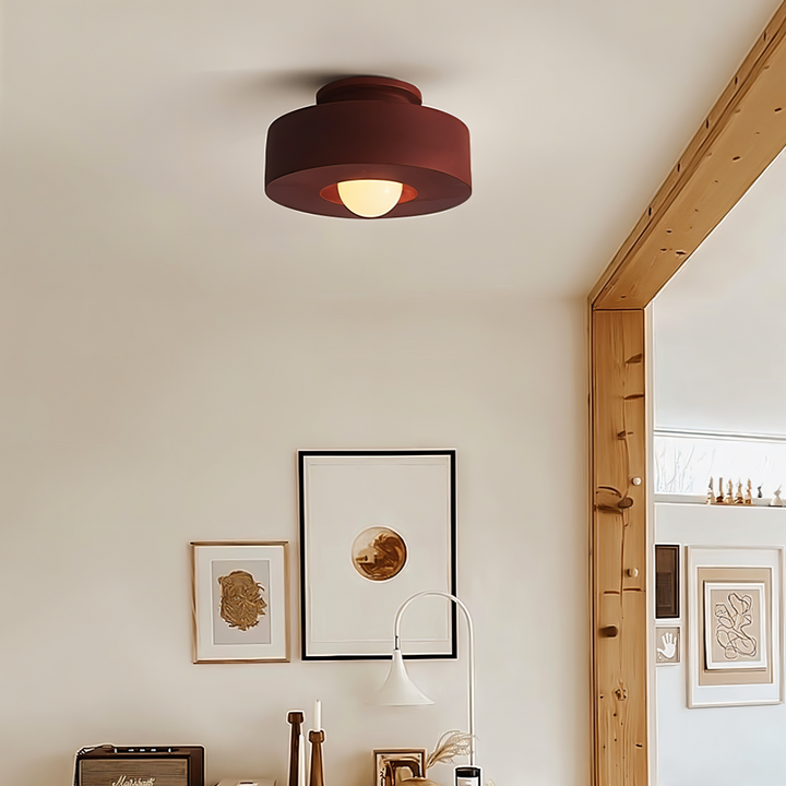 Luminaire plafond LED dimmable, crée une ambiance moderne et chaleureuse. Design élégant.