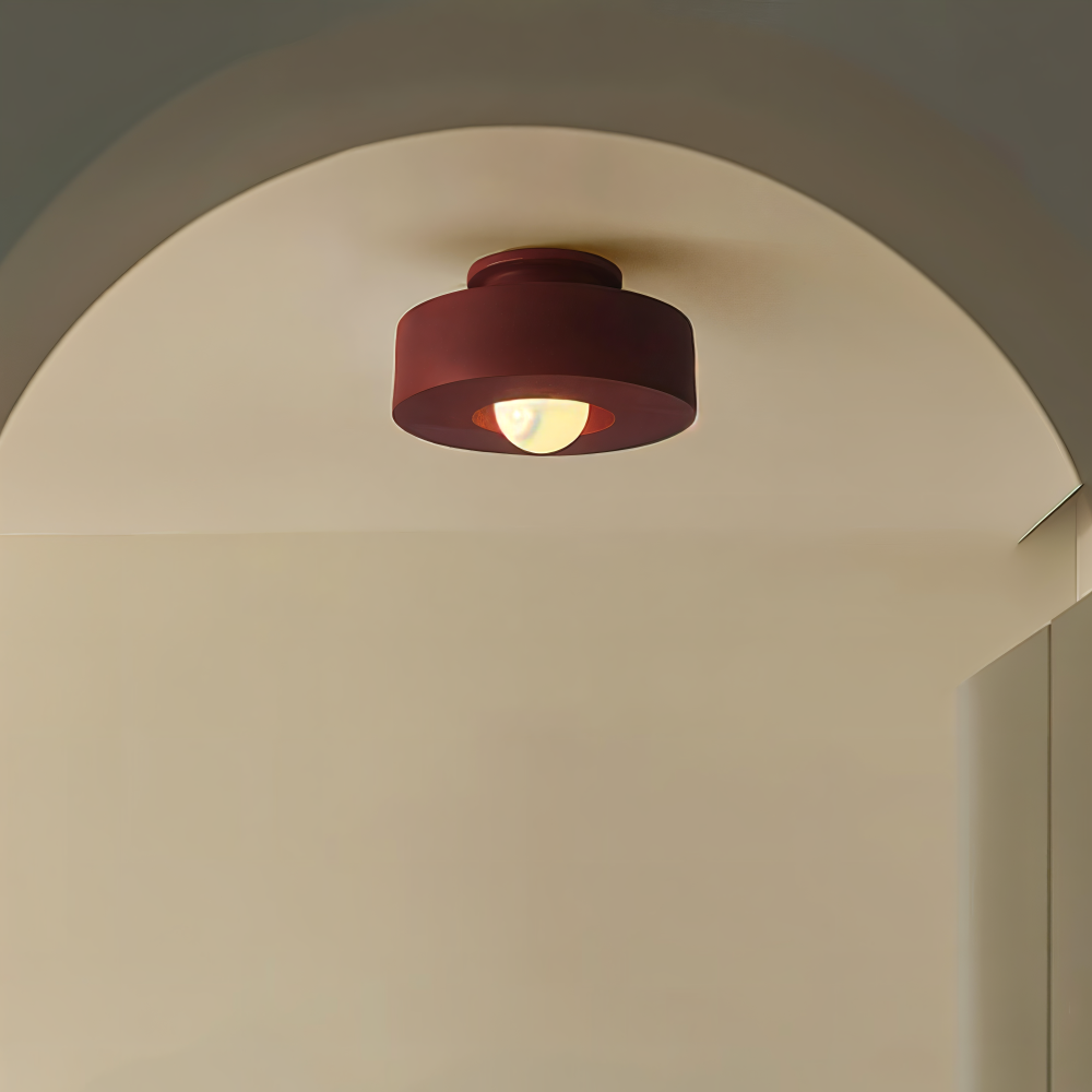 Plafonnier design rond à LED, éclairage économe et stylé pour toute pièce. Lumière douce.