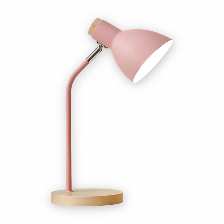 Lampe de bureau LED design nordique en métal noir, réglable, parfaite pour un éclairage de travail ou d'ambiance.