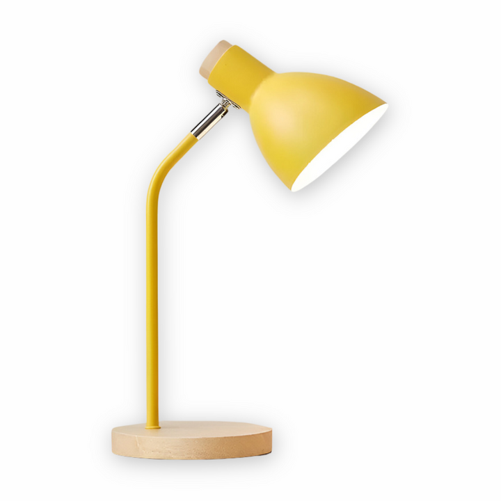 Lampe de bureau LED élégante style nordique, design raffiné, bras réglable pour un éclairage de lecture précis.