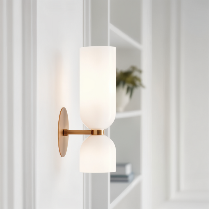 Applique murale LED CapsuleLume moderne, éclairage doux up & down pour salon.
