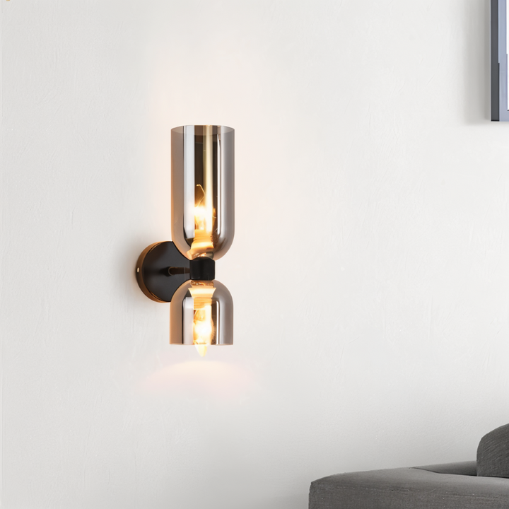 Applique de salon LED moderne CapsuleLume, lumière douce up & down.
