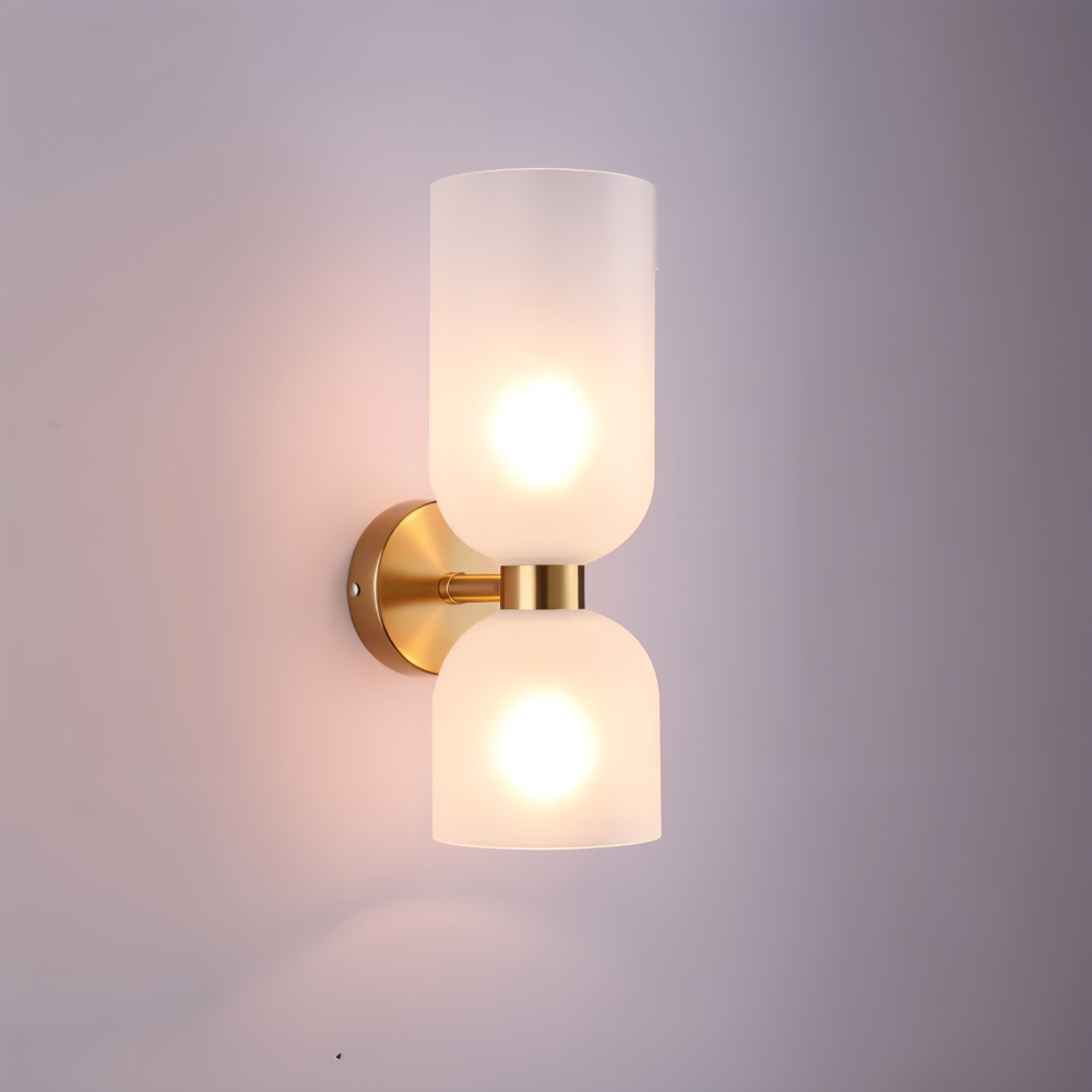 Applique murale LED CapsuleLume épurée, éclairage doux et moderne up & down.
