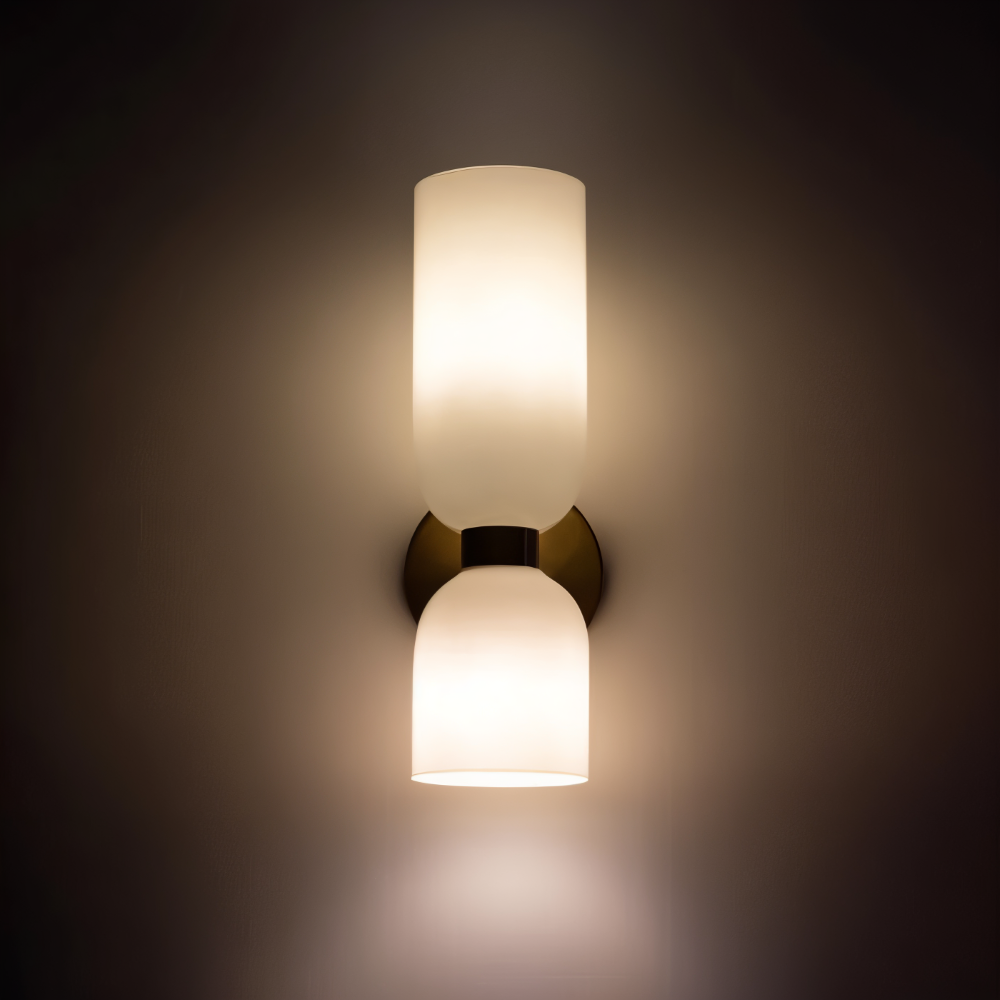 Luminaire mural LED CapsuleLume, lumière douce idéale pour ambiance relaxante.