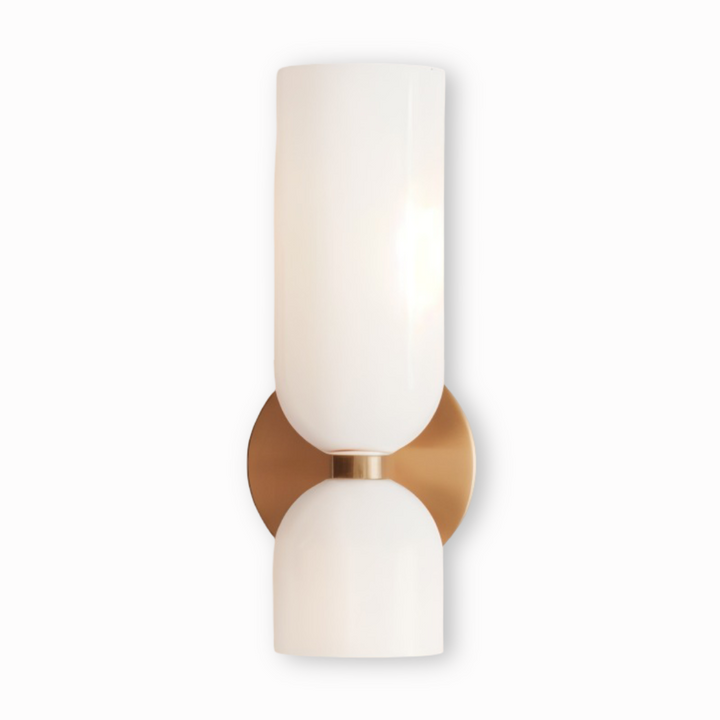 Applique CapsuleLume LED moderne, éclairage up & down doux, design scandinave.