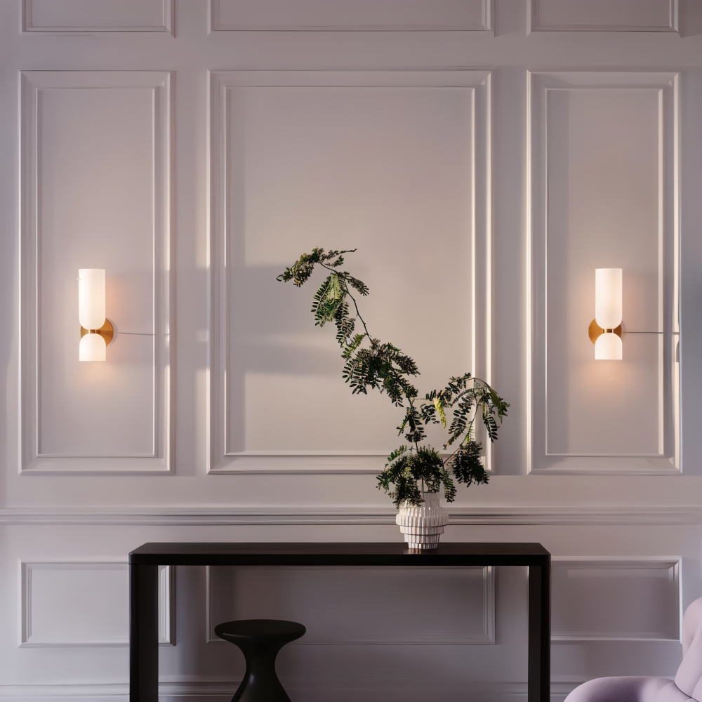Lampe de chambre LED CapsuleLume, éclairage intérieur up & down décoratif.