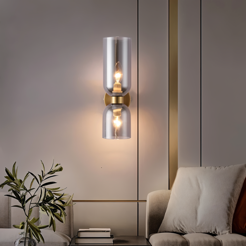 Décoration murale lumineuse LED CapsuleLume, applique moderne design.