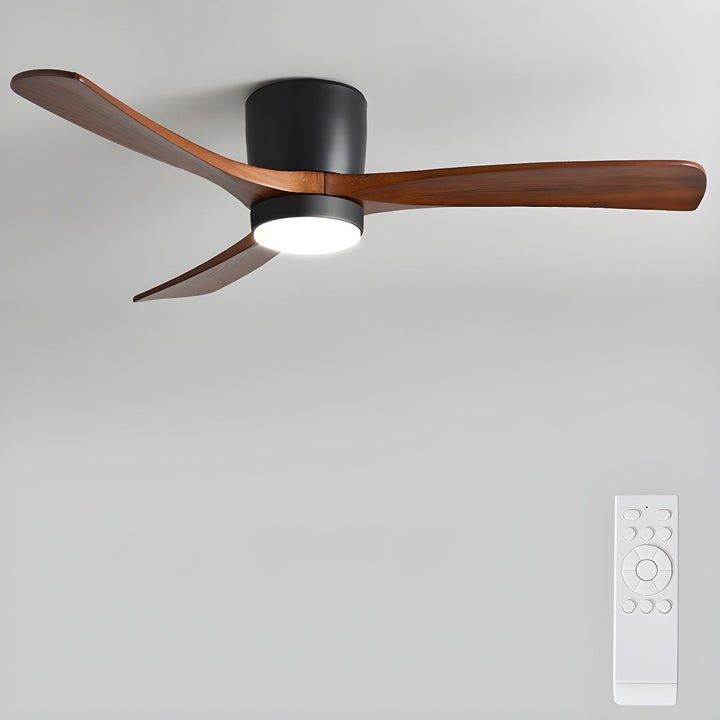 Confort durable : ventilateur de plafond LED, bois, scandinave, réversible pour toutes saisons.