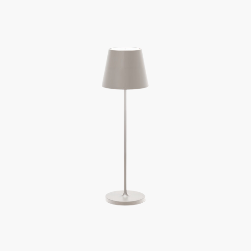 Luminaire LED sans fil moderne, design scandinave, intensité réglable pour table.