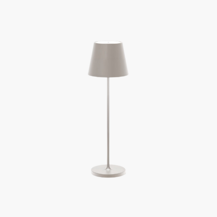 Luminaire LED sans fil moderne, design scandinave, intensité réglable pour table.